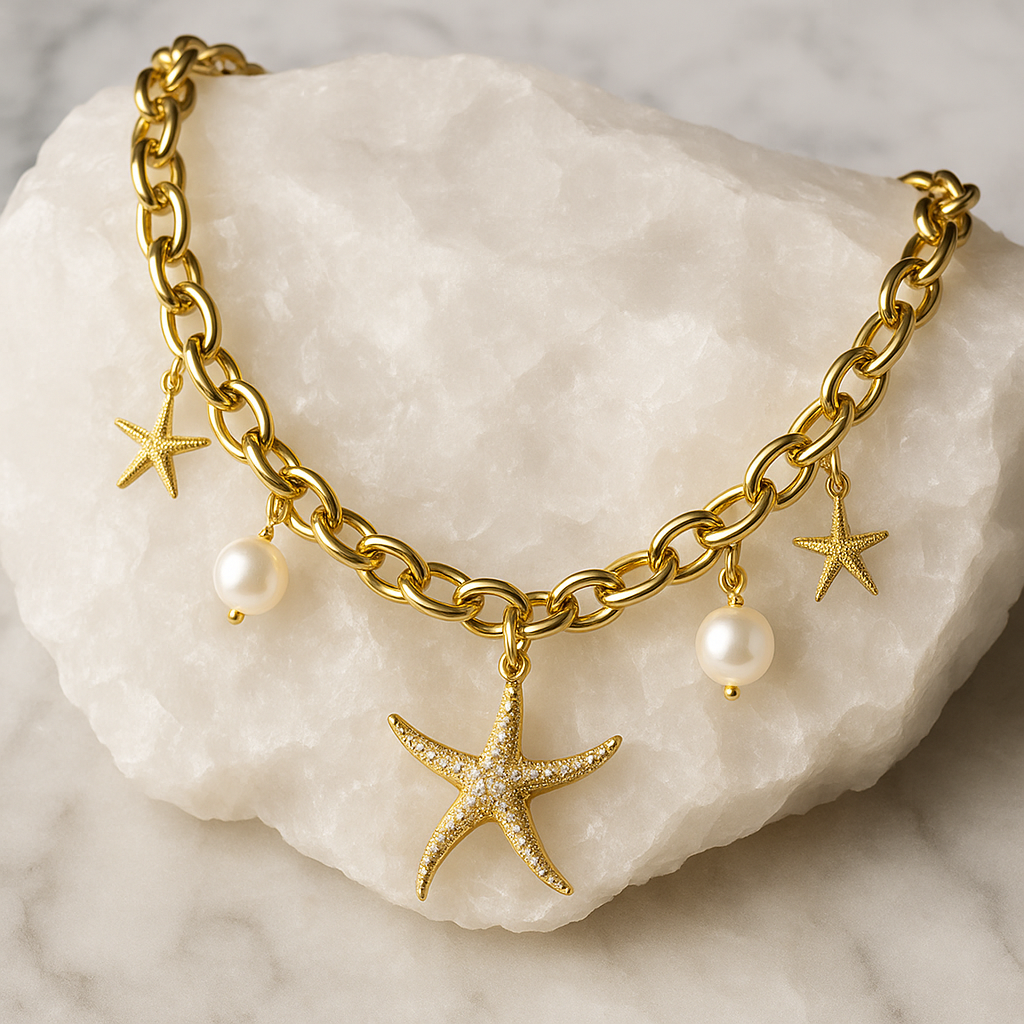 Collar eslabón estrella de mar